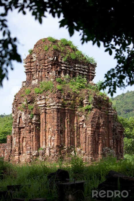 Tableau  Temples Chams, Terre de Sainte My Son, Vietnam