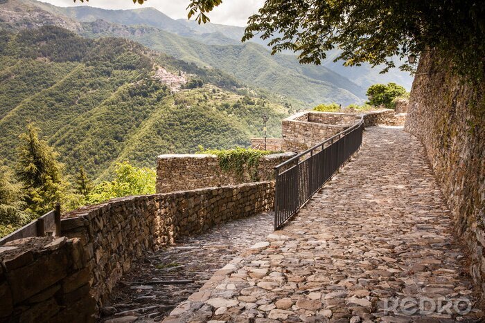 Tableau  Terrasse avec vue sur les montagnes