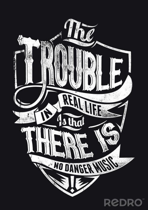 Tableau  Texte de danger musical