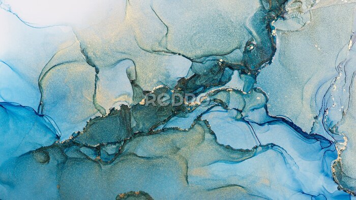 Tableau  Texture abstraite vert-bleu