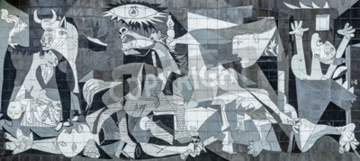 Tableau  Tile Reproduction of Picassos Guernica Painting, Guernica - Spain