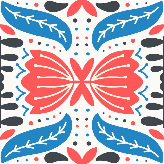 Tableau  Tile Scandi Scandinavian ornament leaf winter plant