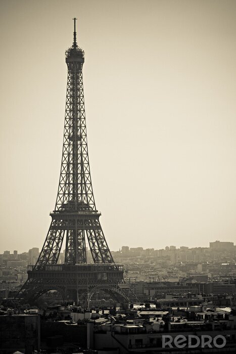 Tableau  Tour Eiffel Hazy