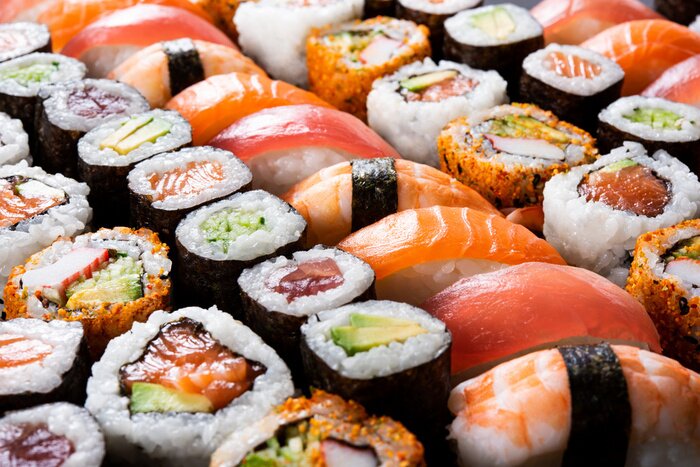 Tableau  Tout ce que vous pouvez manger des sushis