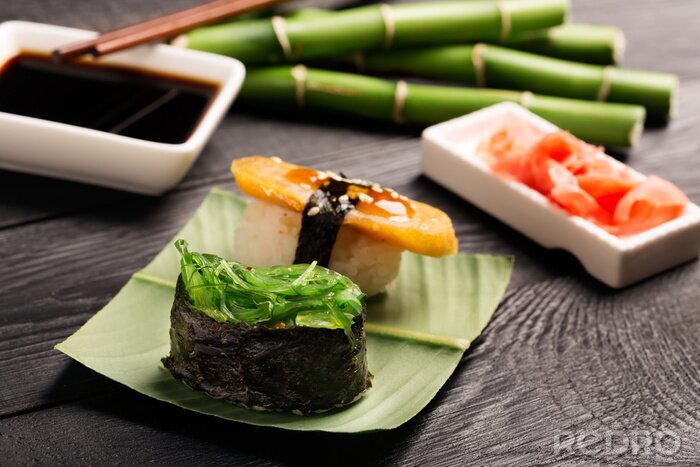 Tableau  Traditionnel, japonaise, sushi