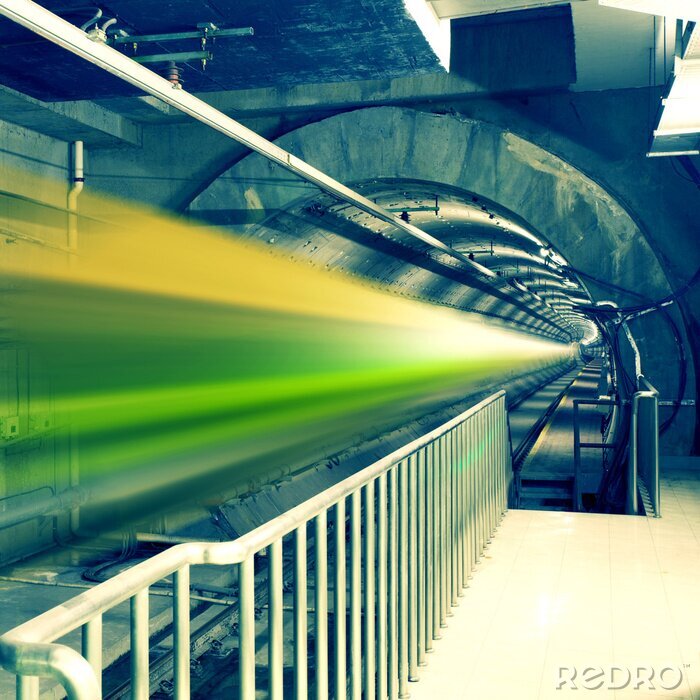 Tableau  Train 3D de métro