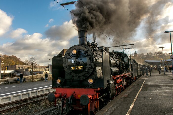 Tableau  train à vapeur