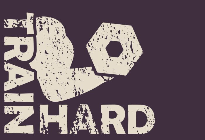 Tableau  Train hard vector illustration, eps10, easy to edit