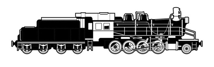 Tableau  train vintage.