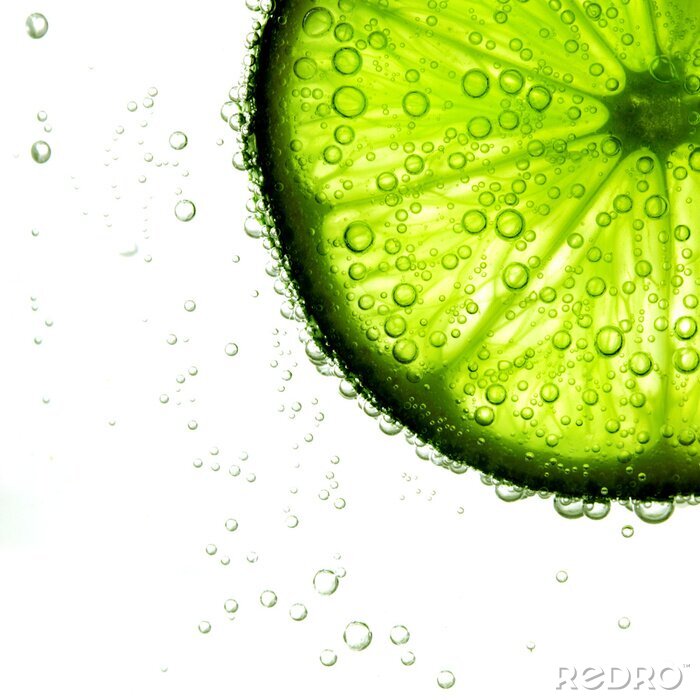 Tableau  Tranche de citron vert dans l'eau