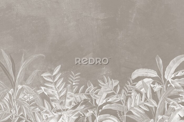 Tableau  Tropiques en marron