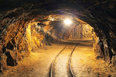 Tunnel 3D dans une ancienne mine
