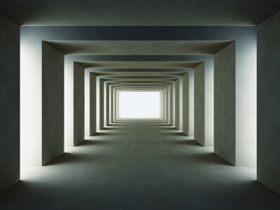 Tunnel 3d sombre