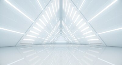 Tunnel lumineux futuriste