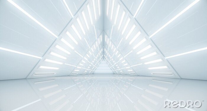 Tableau  Tunnel lumineux futuriste