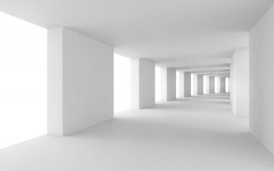Tunnel minimaliste effet de profondeur