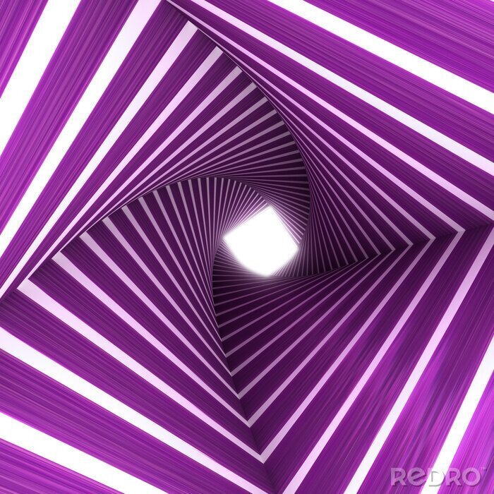 Tableau  Tunnel violet et blanc