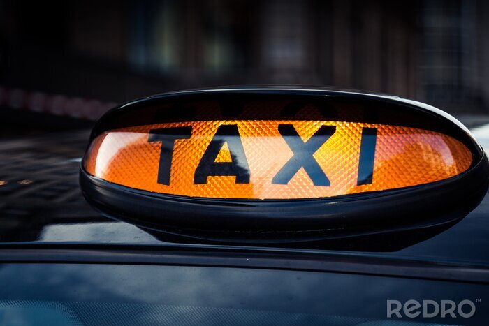 Tableau  Typique taxi taxi noir dans le centre de Londres