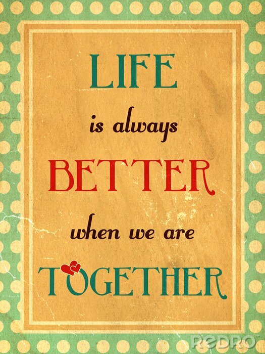 Tableau  Typographie de motivation dans un style rétro