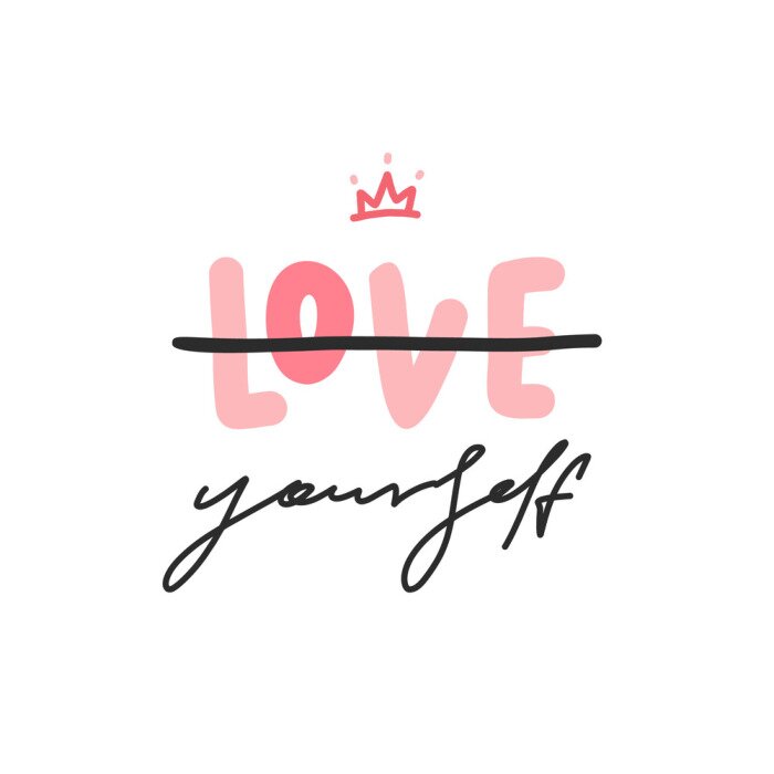 Tableau  Typographie vectorielle avec illustration de la couronne