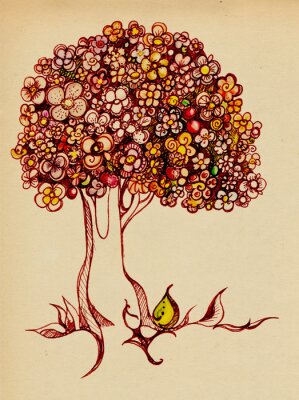 Un arbre fleuri