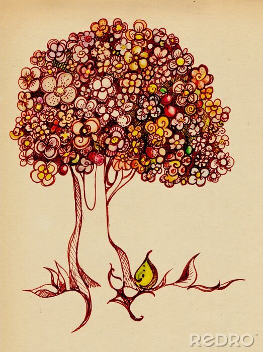 Tableau  Un arbre fleuri