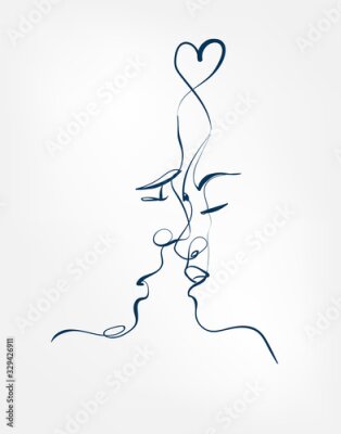 Tableau  Un doux baiser