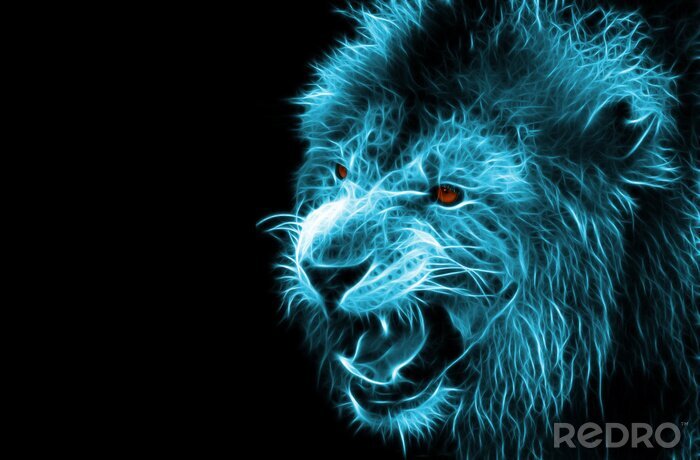 Tableau  Un lion fantastique