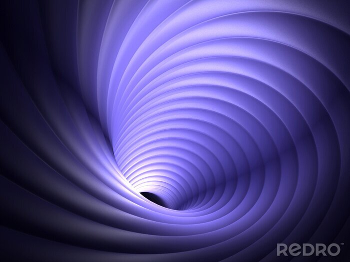 Tableau  Un tunnel violet rainuré