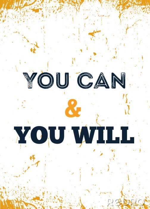 Tableau  Une phrase motivante dans un style minimaliste