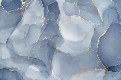 Une surface abstraite gris-bleu avec des veines claires