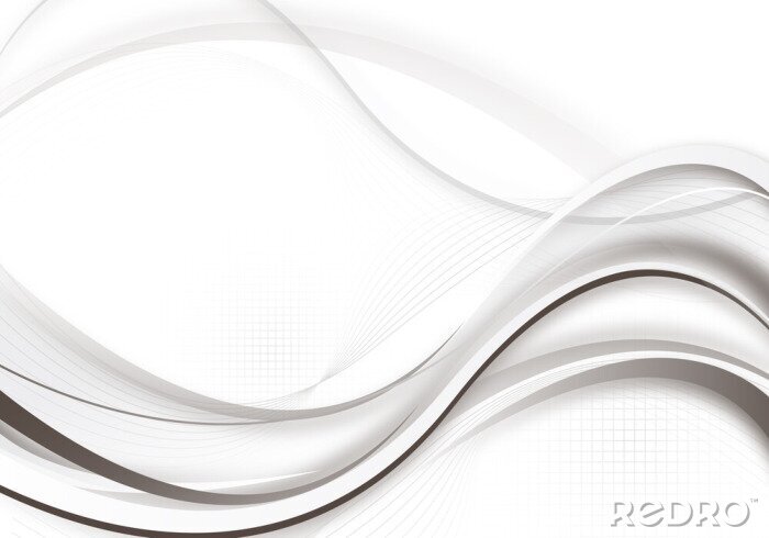 Tableau  Vague abstraite noir et blanc