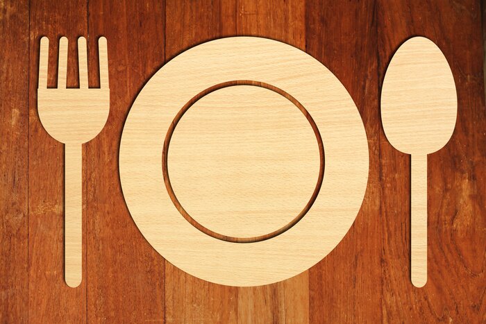 Tableau  Vaisselle en bois