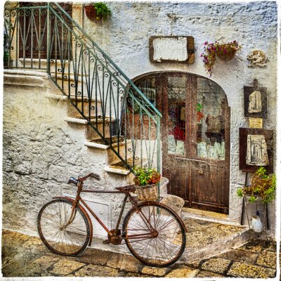 Vélo rétro ruelle italienne