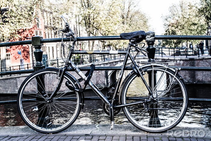 Tableau  Vélo sur le pont à Amsterdam