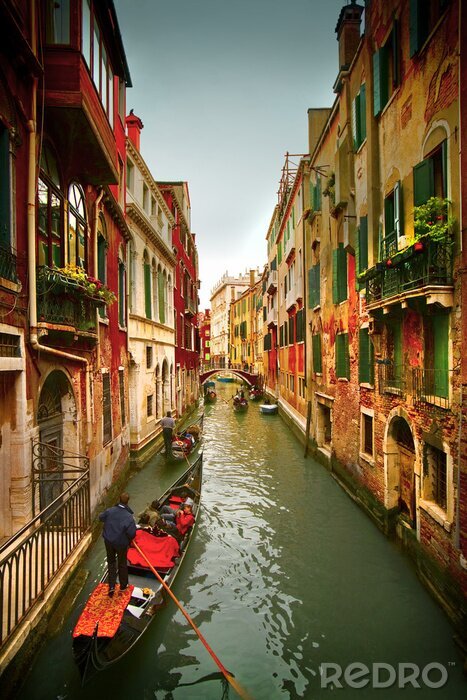 Tableau  Venise aux couleurs rétro