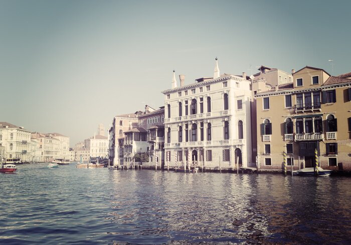 Tableau  Venise Grand Canal dans le ton millésime