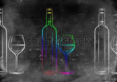 Tableau  Verre et vin
