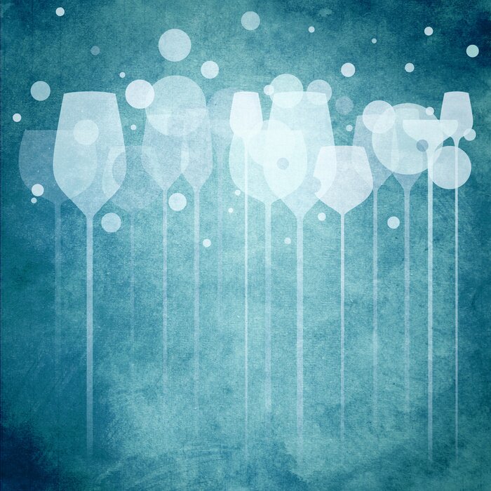 Tableau  Verres à alcool abstraits