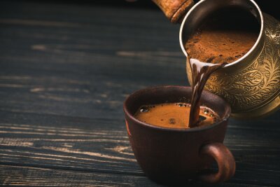 Tableau  Verser le café turc