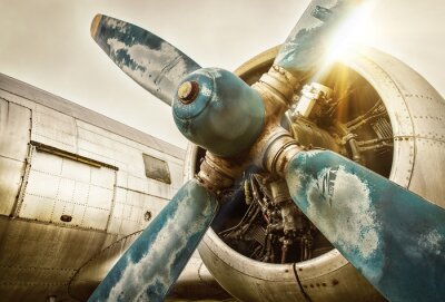 Tableau  Vieil avion