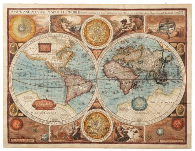 Tableau  Vieille carte (1626)