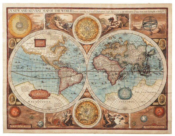 Tableau  Vieille carte (1626)