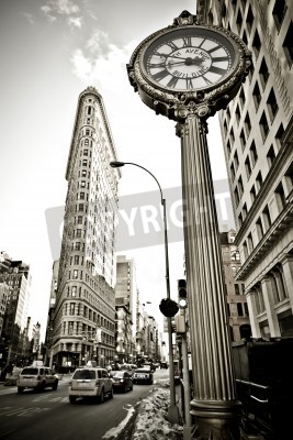 Tableau  Vieille horloge à New York