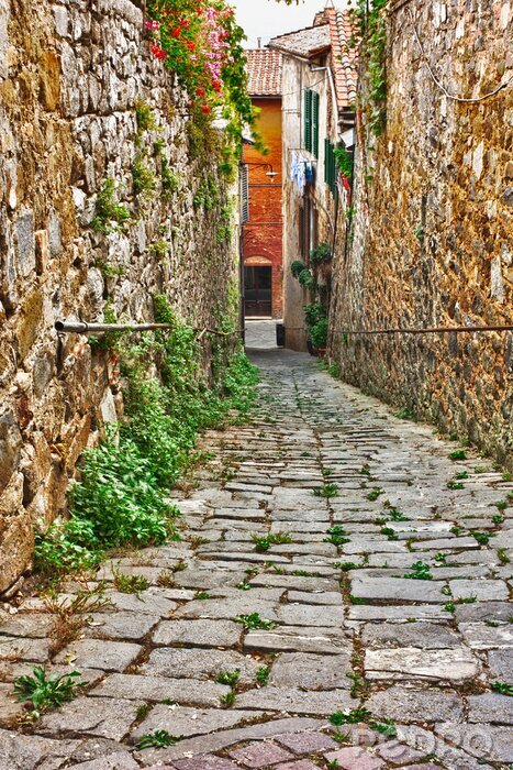 Tableau  vieille ruelle en Toscane
