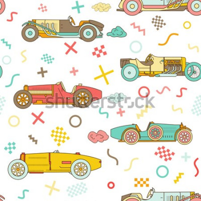 Tableau  Vieilles voitures de sport