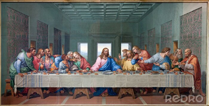 Tableau  Vienne - Mosaïque de Last supper - copier Leonardo da Vinci
