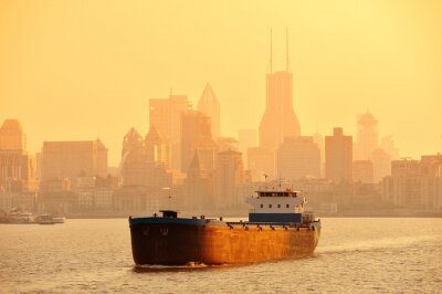 Vieux bateau de pêche en Chine