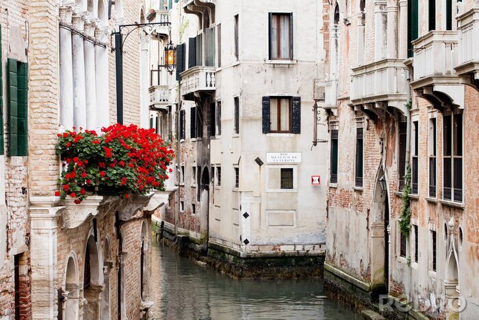 Tableau  Vieux bâtiments blancs à Venise
