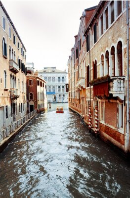 Tableau  Vieux bâtiments et canal à Venise